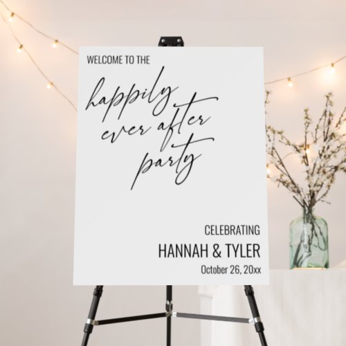 Welcome to the Happily Ever After Party Sign