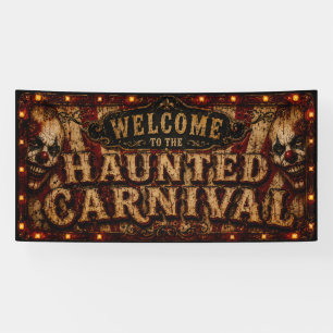 Welcome to the Haunted Carnival Banner
