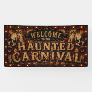 Welcome to the Haunted Carnival Banner