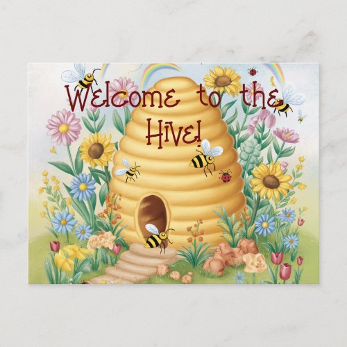 Welcome to the Hive  Back to School Postcard