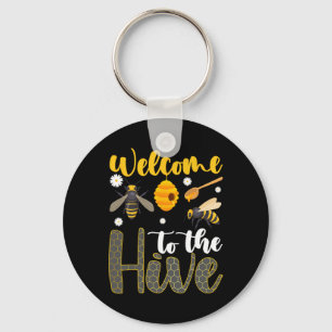 Welcome To The Hive Bee Teacher Back To School Keychain