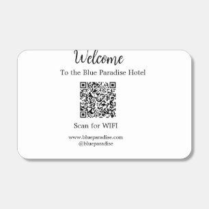 Welcome to the hotel restaurant villa scan QR WIFI Matchboxes