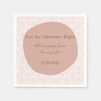 Welcome to the jungle baby shower napkins