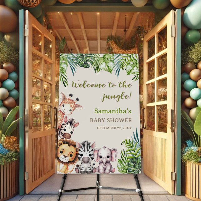 Welcome to the Jungle Baby Shower Welcome Sign (Creator Uploaded)
