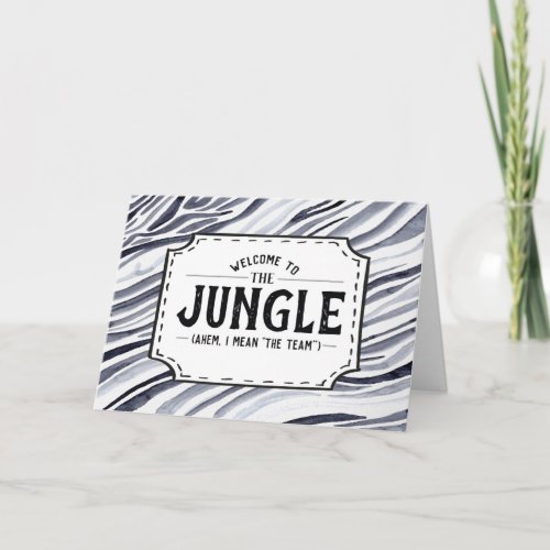 Welcome to the Jungle Funny Employee Greeting Card