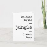 Welcome to the Jungle, Team, New Employee Card