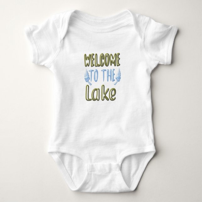Welcome to the Lake Baby Bodysuit (Front)