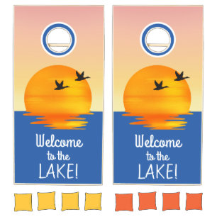 Welcome to the Lake Cornhole Set