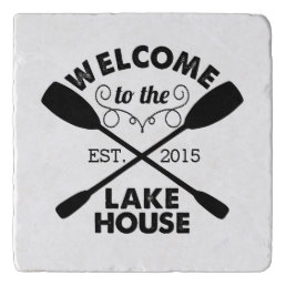 Welcome to the Lake House Rustic Trivet
