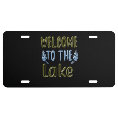 Welcome to the Lake License Plate