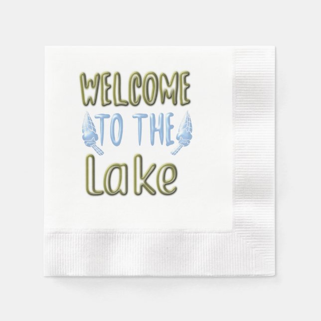 Welcome to the Lake Napkins (Front)