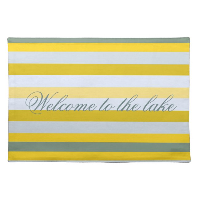Welcome to the lake placemat (Front)
