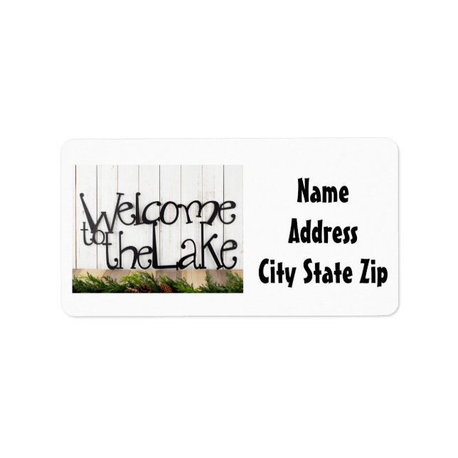 **WELCOME TO THE LAKE'**  RETURN ADDRESS LABELS (Front)