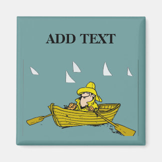 Welcome to the Lake, rowboat Magnet