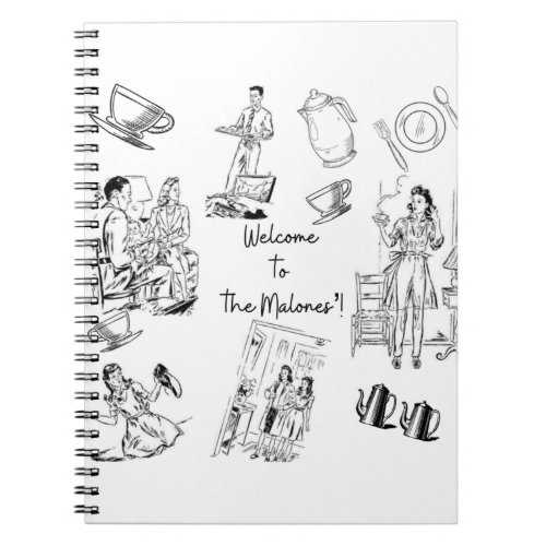 Welcome to the Malones Classic 1950s Family Notebook