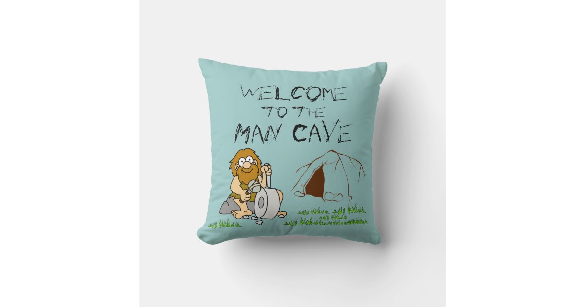 to the Man Cave Pillow Zazzle