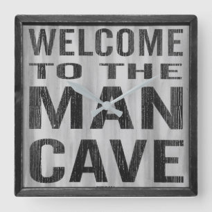 Welcome to the Man Cave Wall Clock
