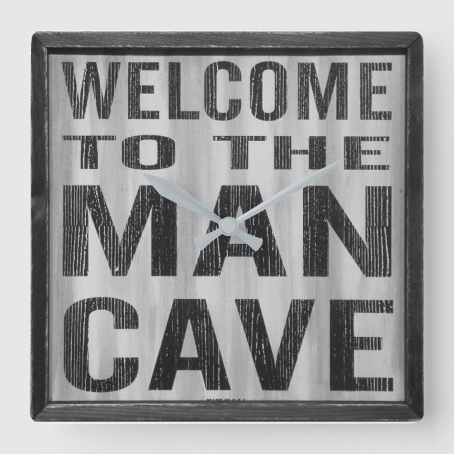 Welcome to the Man Cave Wall Clock (Front)