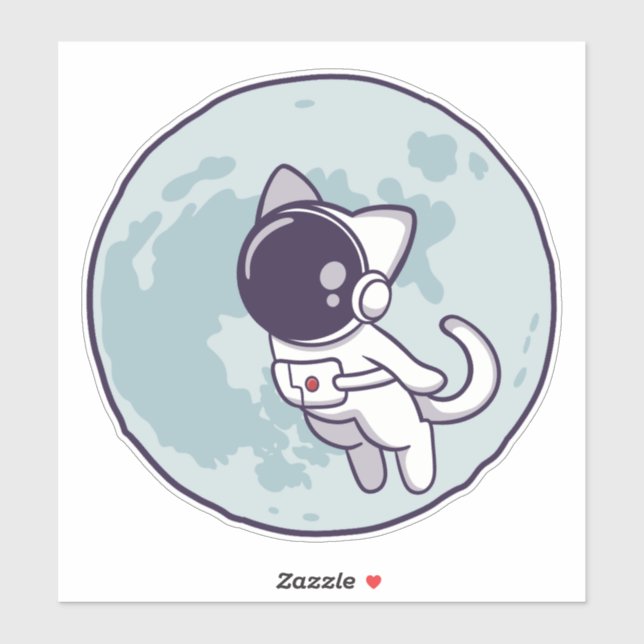 Welcome to the Meoid - Moon mission Sticker (Sheet)