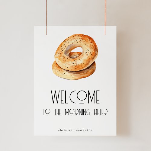 Welcome to The Morning After Poster Sign