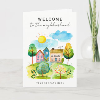 Welcome to the Neighborhood Add Logo Realty Card