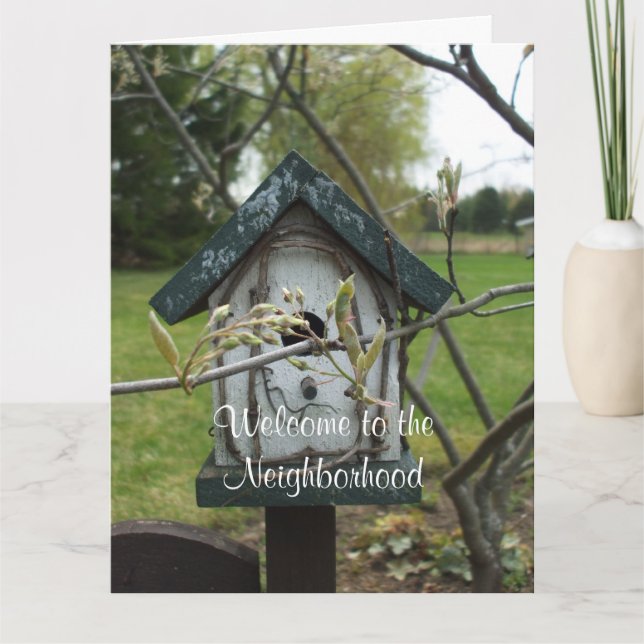 Welcome to the Neighborhood-Bird House Card (Front)