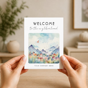 Welcome to the Neighborhood Blue Mountain Village Postcard