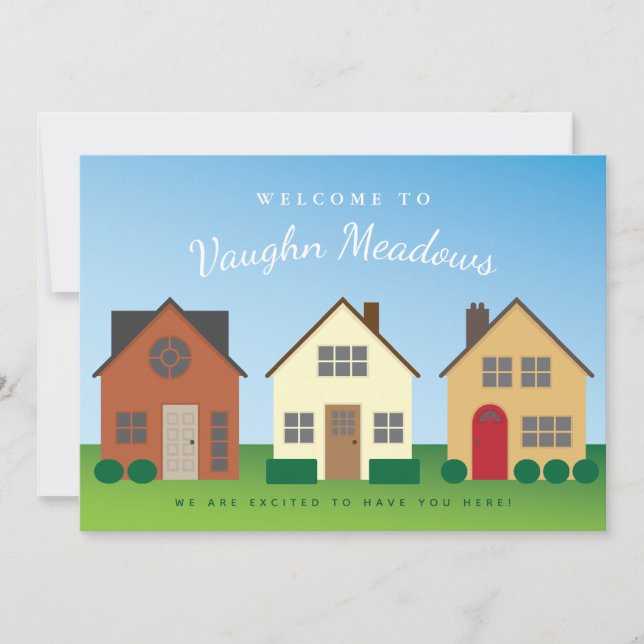 Welcome to the Neighborhood Card for New Residents (Front)
