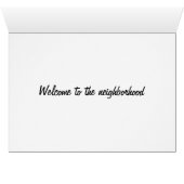 WELCOME TO THE NEIGHBORHOOD CARDS (Inside Horizontal (Bottom))