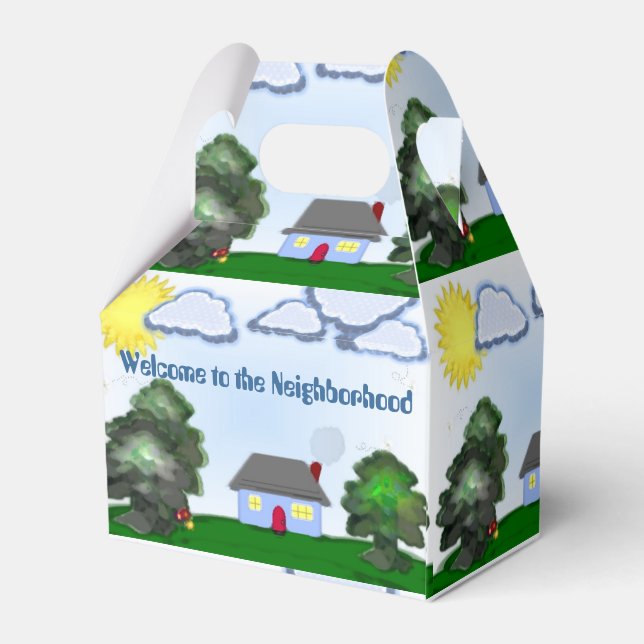Welcome to the Neighborhood Favor Boxes (Back Side)
