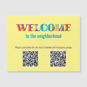 WELCOME to the Neighborhood Mailable Magnet