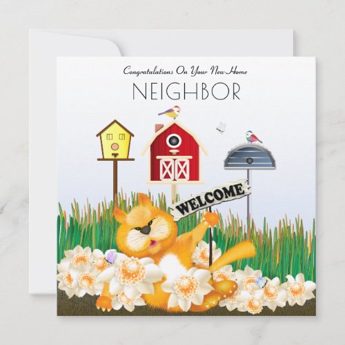 Welcome To The Neighborhood New Home Card