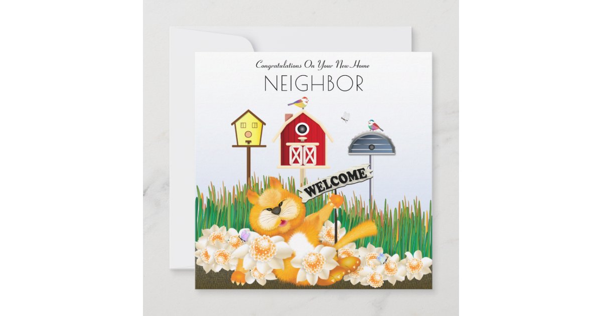Welcome To The Neighborhood New Home Card | Zazzle