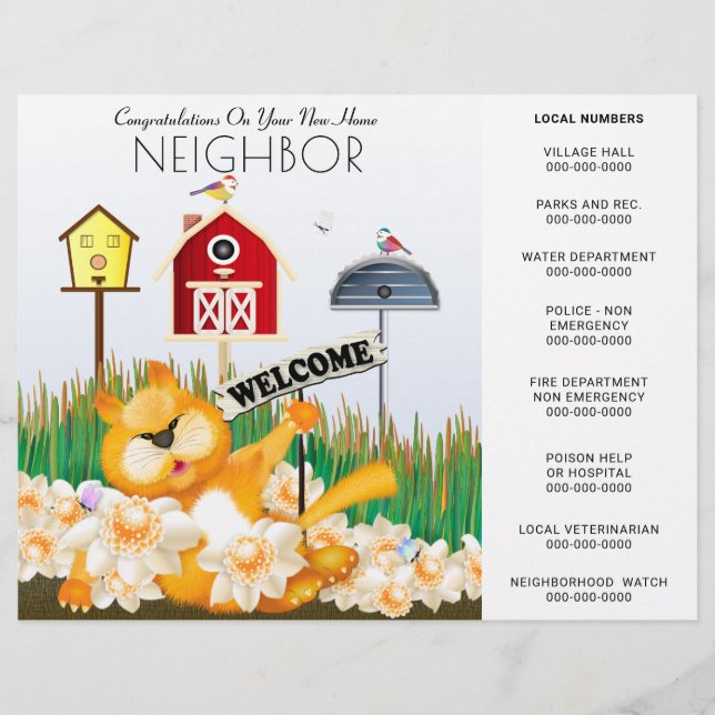 Welcome To The Neighborhood | New Home Flyer (Front)