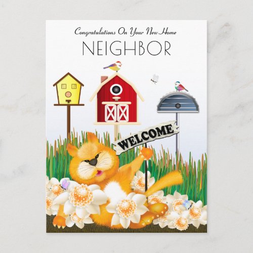 Welcome To The Neighborhood New Home Postcard