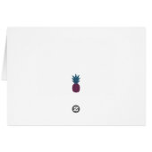 Welcome To The Neighborhood Yellow Pineapple Cards (Back Horizontal)