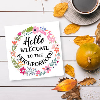 welcome to the neighbourhood new home note card