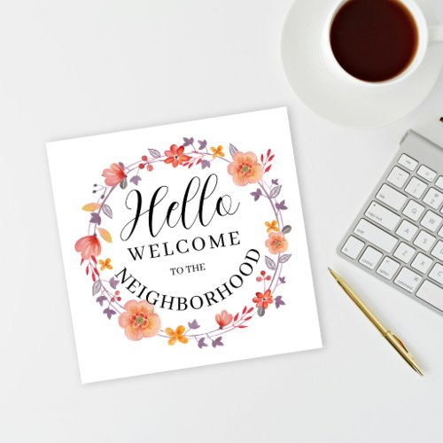 welcome to the neighbourhood new home note card