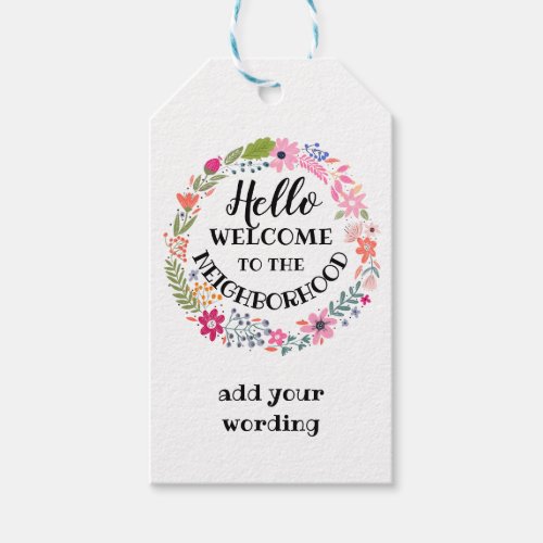 welcome to the neighbourhood new home note card gift tags