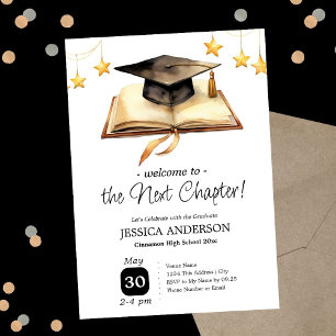 Welcome to the Next Chapter Graduation Party Invitation
