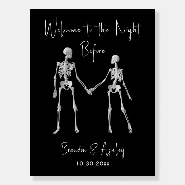 Welcome to the Night Before Rehearsal Dinner Foam Board (Front)