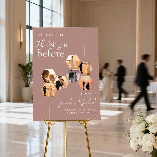 Welcome To The Night Before Rehearsal Dinner Foam Board (Creator Uploaded)