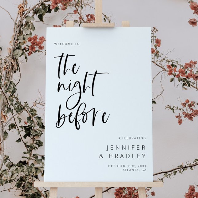 Welcome To The Night Before Rehearsal Dinner Sign (Creator Uploaded)