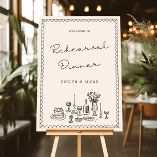 Welcome To The Night Before Sign Whimsical Wedding