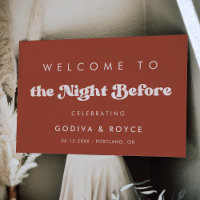 Welcome to The Night Before Terracotta Sign