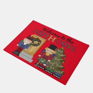 Welcome to the nut house door mat