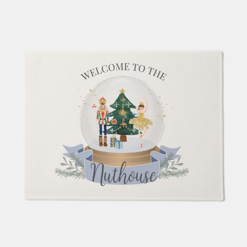 Welcome to the Nuthouse Nutcracker  Doormat