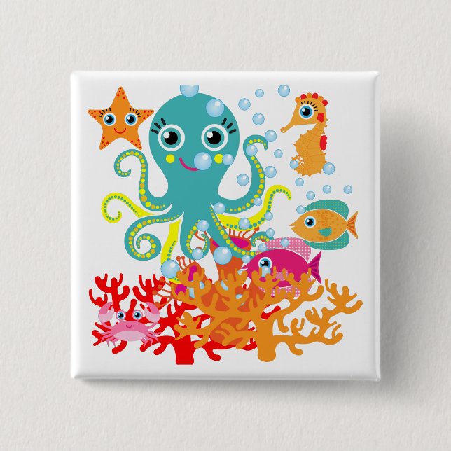 Welcome to the Ocean Button (Front)