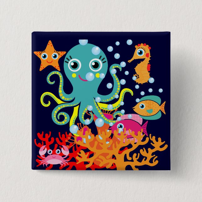 Welcome to the Ocean Button (Front)