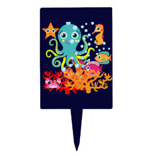 Welcome to the Ocean Cake Topper